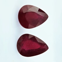 Natural Ruby 16X12mm Pear Facet Cut Merlot Color SI Clarity Africa Loose Preciou - £157.78 GBP