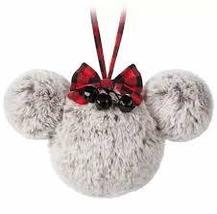 Disney Parks Minnie Icon Faux Fur Ornament Yuletide Farmhouse New - £35.02 GBP