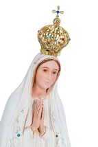 Our Lady Of Fatima Virgin Mary Religious Statue Made in Portugal 29.5&quot; - £211.60 GBP