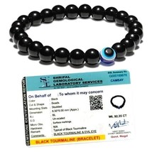 Crystal Bracelet with Lab Certificate for Men and Women with Evil Eye - Natural - £30.27 GBP