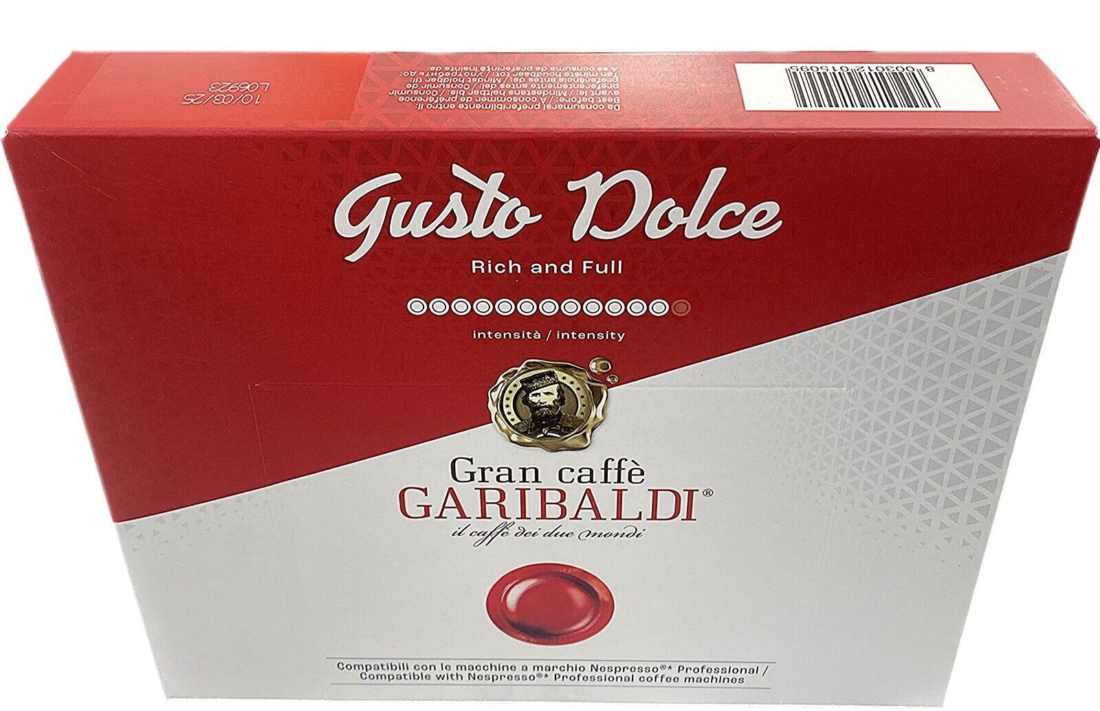 Gran Caffe Garibaldi Gusto Dolce Nespresso Professional Compatible 50 Capsules - $25.00
