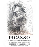PABLO PICASSO Galerie H. Matarasso 27.5&quot; x 19.75&quot; Poster 1956 Cubism Pab... - $872.19