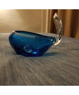 NEW HAND BLOWN GLASS WHALE CANDY DISH BOWL - £38.75 GBP