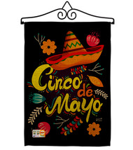 Sombrero Cinco De Mayo - Impressions Decorative Metal Wall Hanger Garden Flag Se - £23.95 GBP