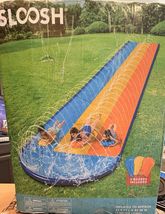 Sloosh 22.5ft Triple Water Slip Slide w 3 Boogie Boards Backyard Lawn FR... - $47.47