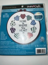 Dimensions Home is Where the Heart is ￼Counted Cross Stitch NIP NEW - $10.99