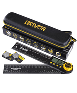 Aluminum Digital Angle Finder, 7-Inch Protractor with XL Display &amp; Pouch - $48.10