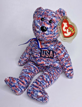 2000 Ty Beanie Baby &quot;USA&quot; Retired Patriotic Bear BB14 - £7.85 GBP