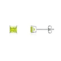 ANGARA Natural Peridot Stud Earrings in Sterling Silver for Women (4mm) - $146.46+
