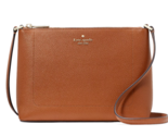 New Kate Spade Leila Crossbody Pebble Leather Warm Gingerbread with Dust... - $94.91