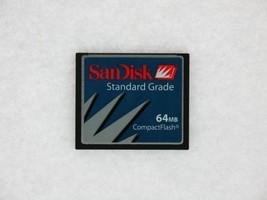 Sandisk 64MB Compact Flash Cf Carte 64 MO Standard Grade Mémoire Gratuit S / H - £40.69 GBP