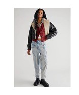 New Free People Wilder Cargo Inspired Pants $228 X-SMALL Autumn Sky Slouchy - $109.55 CAD