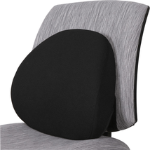 Ergonomic Memory Foam Lumbar Support Cushion with Black Fabric Cover - $1,248.69 MXN