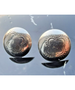 VINTAGE NATIVE AMERICAN NAVAJO 925 STERLING SILVER EARRINGS - €41,93 EUR
