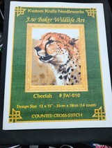 Cheetah Kustom Kraft Counted Cross Stitch Chart Pattern #jw-010 13x15 - £8.22 GBP