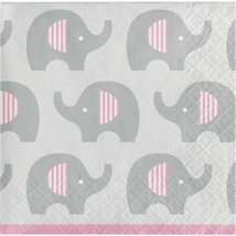 Little Peanut Girl Baby Shower Paper Beverage Napkins 16 Pack Baby Shower Decor - £8.81 GBP