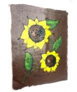 Sunflowers on Canvas Painting Signed by Artist - $41.20 CAD