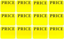 Removable 300 Yellow Price Labels Adhesive Price Tag Sticker Label Avery 6752 - £12.29 GBP