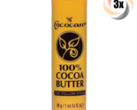 3x Cococare 100% Cocoa Butter Yellow Moisturizer Stick | 1oz | Fast Ship... - £11.45 GBP