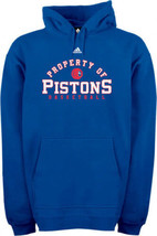 Detroit Pistons Basketball hooded sweatshirt Adidas XL new with tags NBA NWT - $38.70