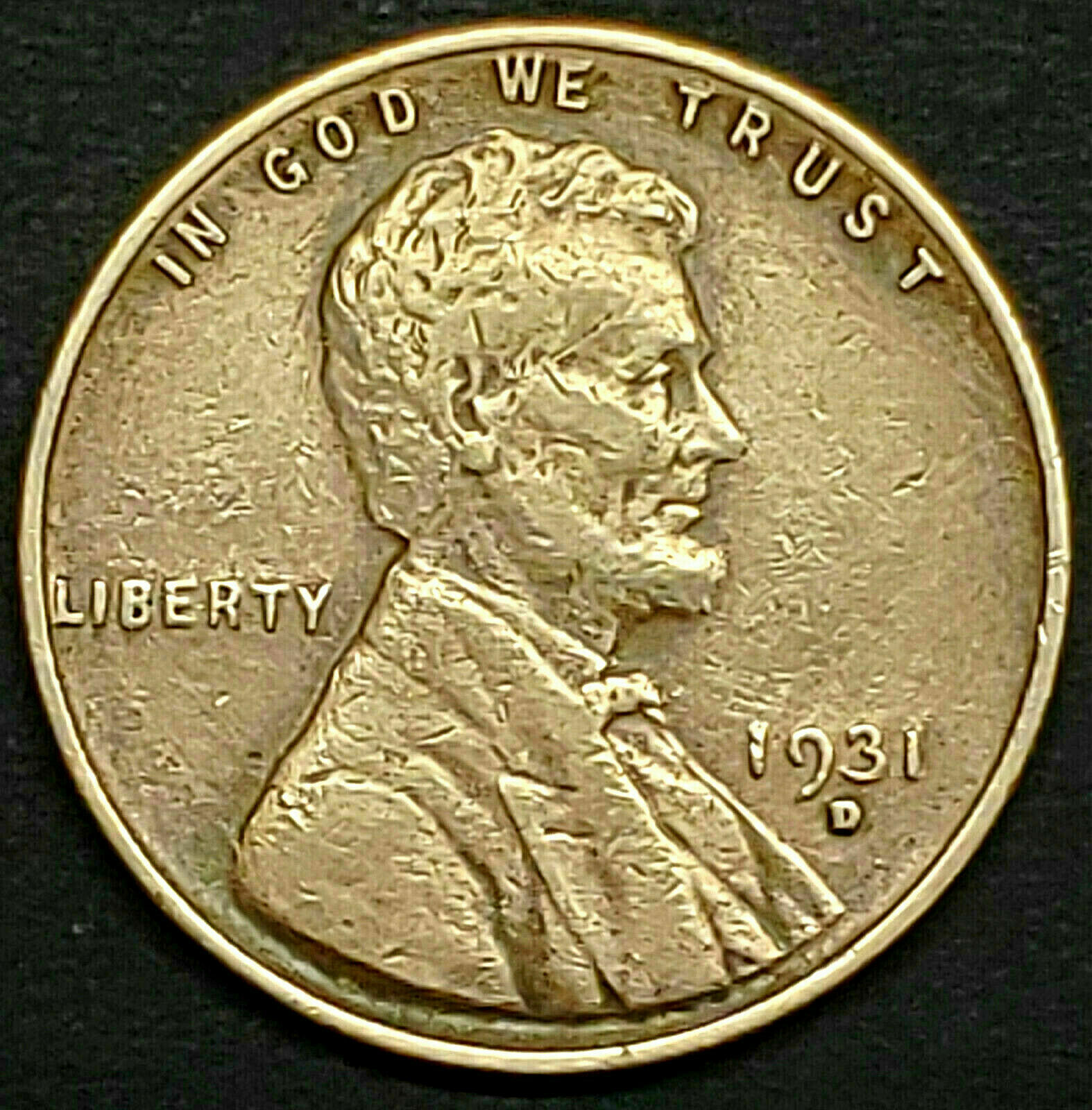  1931-D 1¢ LINCOLN WHEAT CENT COIN, VERY RARE PENNY, EXCELLENT DETAIL! KEY! - $129.95