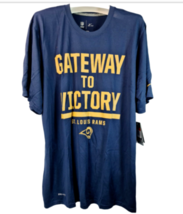 NWT Nike Men&#39;s St. Louis Rams Local Legend Verbiage T-Shirt NAVY/CARBON ... - £14.14 GBP