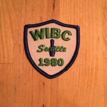 New Vintage WIBC Seattle 1980 Bowling Pin Embroidered Logo Fabric Patch - £4.28 GBP