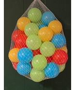 Netting of 40 soft colored balls 2.5&quot; *NEW/Open Netting* c1 - $17.76 CAD