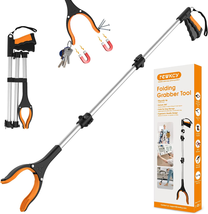 43&quot; Extra Long Grabber Tool, Foldable Grabbers for Elderly Grab It Reaching Tool - £17.98 GBP