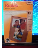 NEW KODAK 1743327 Photo Paper, 6.5 mil, Glossy, 4 x 6, 100 Sheets/Pack - $24.28 CAD