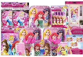 Disney Princess Deluxe Kit (Serves 8) Mega Pack (total of 85 pieces) - Party Sup - £25.80 GBP