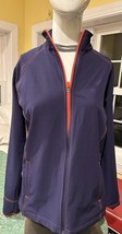 Slazenger Jacket Blue With Orange Trim Size Activewear Jacket Small Golf - $161.36 MXN