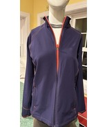 Slazenger Jacket Blue With Orange Trim Size Activewear Jacket Small Golf - $161.30 MXN