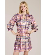 Tyler Boe Sz S Oversized or M Sherri Confetti Holly Mosaic Midi V Neck D... - $200.42 CAD