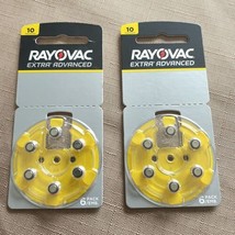 Rayovac Extra Advanced Size 10 Hearing Aid Batteries 2 X 6 Pack Dec 2023 Usa - £7.89 GBP