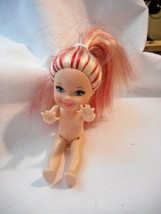 2006 Mattel Barbie Kelly Doll Long Candy Stripe Hair Nude For Ooak Custom - £9.34 GBP