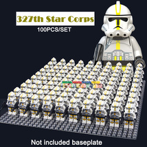 100pcs/set Star Wars Unit 5052:327th Star Corps Clone Trooper Minifigures Toys N - £94.81 GBP
