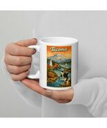 Tacoma Washington White Glossy Mug - $18.00+