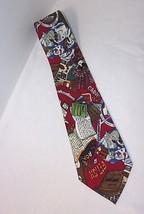 Vtg Nicole Miller Theme Tie Fetish Id Ego Therapy Psycho Analysis - £19.47 GBP