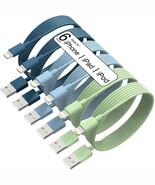 iPhone Charger 6Pc Apple MFi Certified Fast Charging Cable 3/3/6/6/6/9FT... - $122.13 MXN