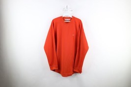 Vintage Nike Mens Large Travis Scott Mini Swoosh Knit Long Sleeve T-Shirt Orange - £35.68 GBP