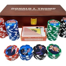 Donald J Trump 47 Commemorative Poker Chip Set - £95.81 GBP