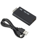 PS2 to HDMI Adapter Converter 1080P Full HD TV PlayStation 2 - £9.40 GBP