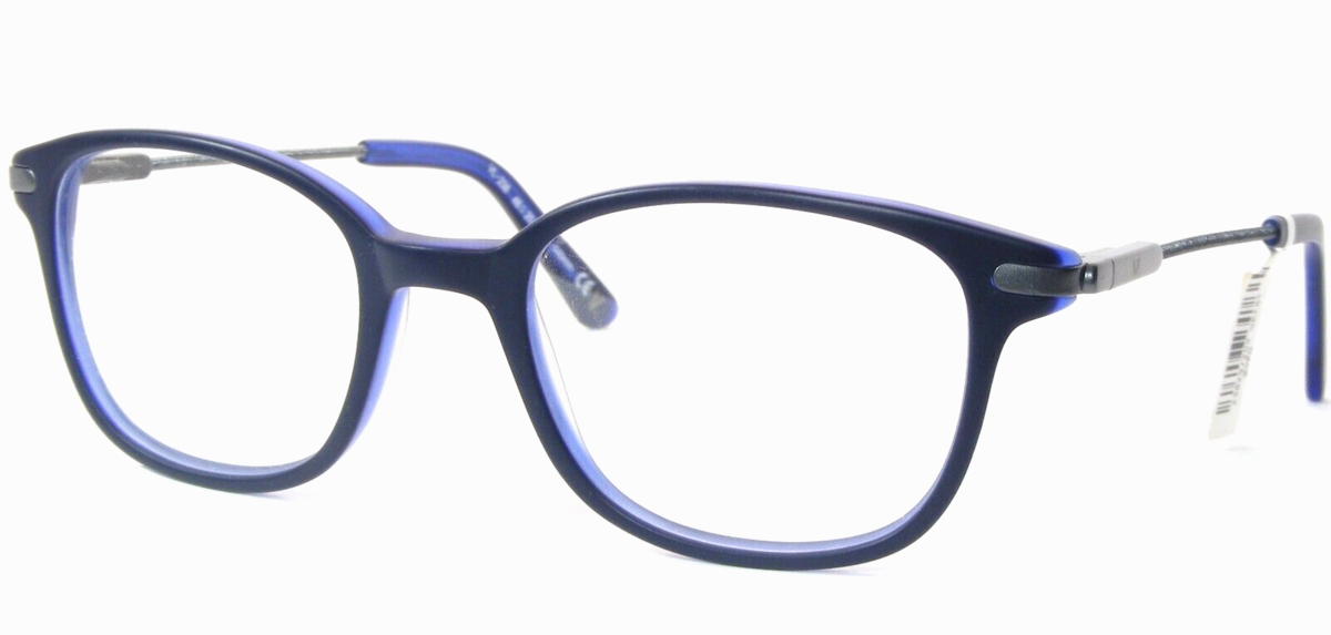 GIORGIO VALMASSOI VL-238 C.4 Mate Azul Oscuro Gafas Marco 48-20-140mm - $76.21
