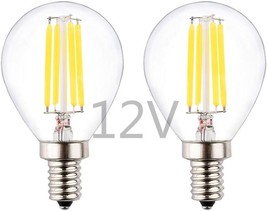 LED G45 Small Globe Bulb DC 12V or AC 12V 4W 400Lm E12 Candle Base 2700K Warm Wh - £24.95 GBP