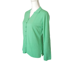 Chelsea Studio Womens Light Casual Sweater Button Down Cardigan Size S Green - £18.96 GBP