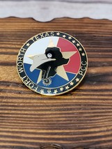 Vintage Fort Worth Texas PCC Souvenir Lapel Hat Pin 1.75&quot; - £6.64 GBP