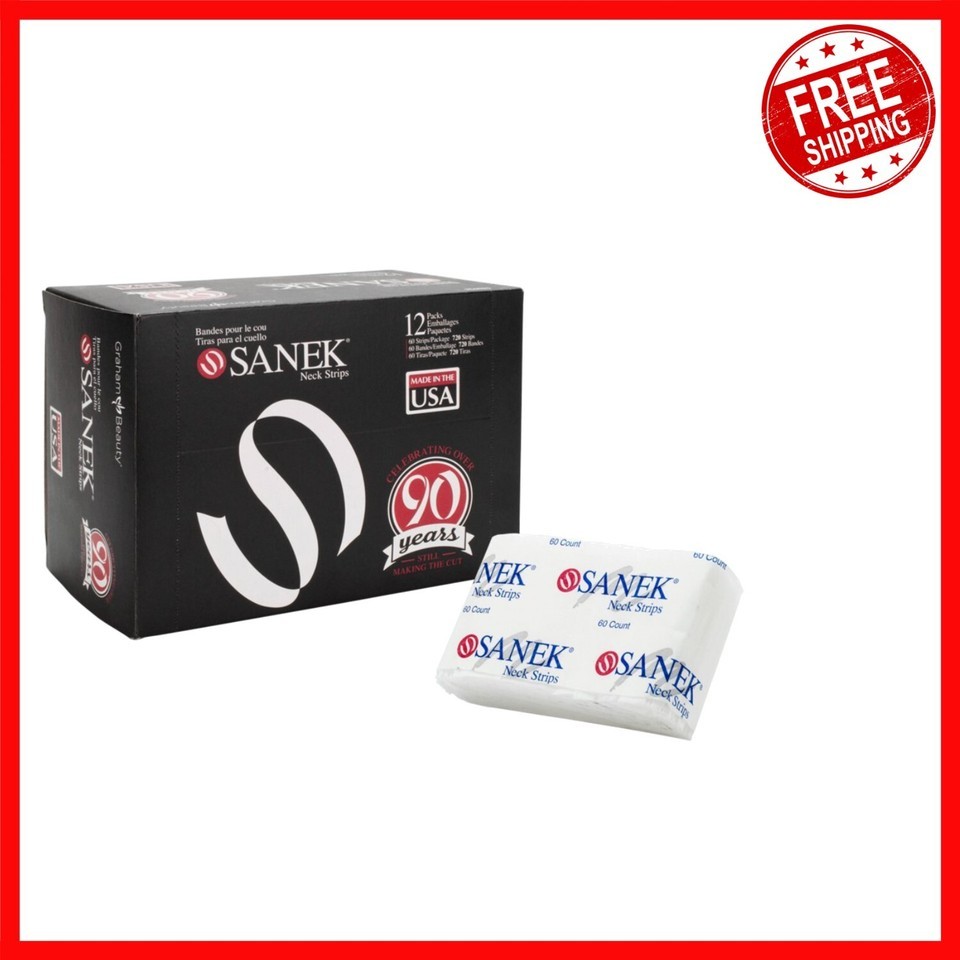 Sanek Neck Strips 720 Strips - Soft, Stretchable &amp; Absorbent for Client ... - $27.71