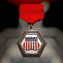 Heavy Silver Vintage 1989 CICCA 2nd place Track Medal - $508.05 MXN