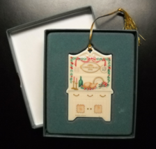 Lenox Christmas Ornament 1990 Hutch Holiday Homecoming Collection China Boxed - £5.50 GBP